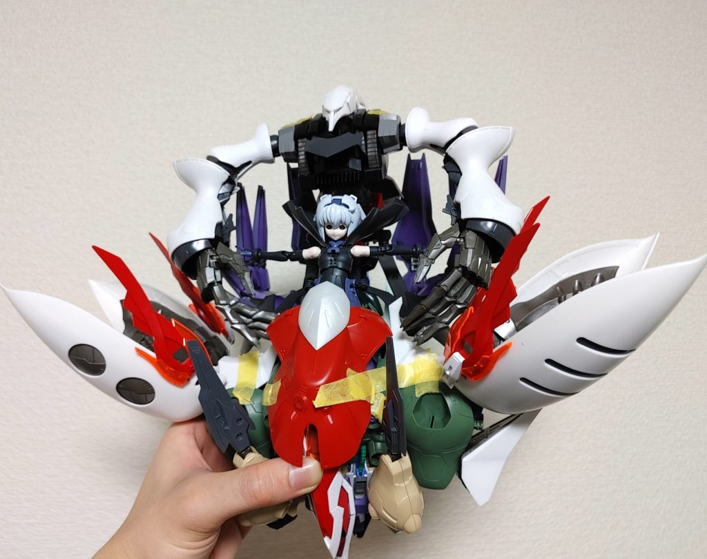 次に余っていたパーツ等をミキシングしボリュームを出します。