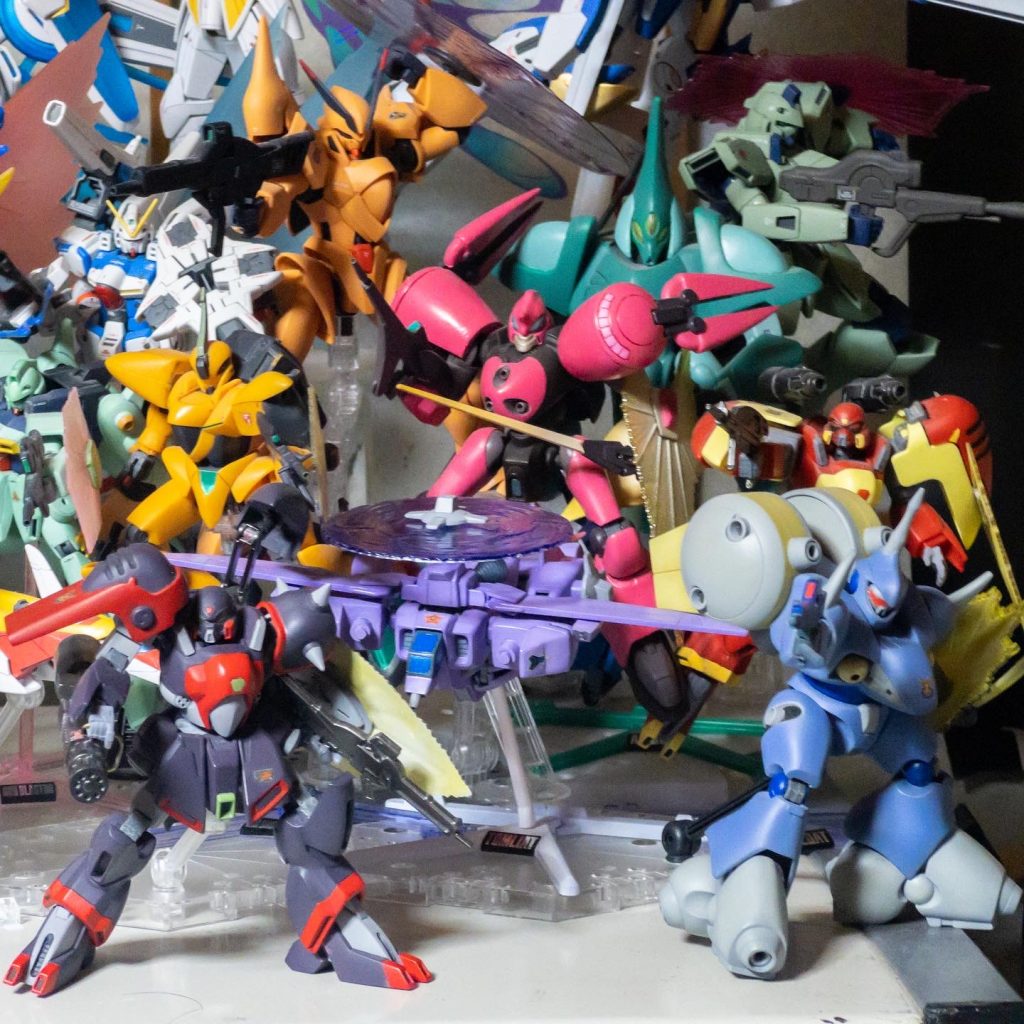 我が家のザンスカール軍。発売されているキットはこれでコンプリートとなります。