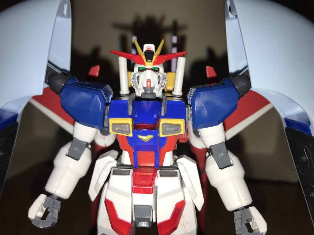 外観頭部・胸部・腰部は本来の「ZGMF-X56S インパルスガンダム」と変わらないが、カラーリングに赤と黒が加えられているが、「ZGMF-X31S アビスガンダム」の両腕、「ZGMF-X24S カオスガンダム」の両脚、「ZGMF-X23S セイバーガンダム」と「ZGMF-X88S ガイアガンダム」の背部武装など、他のセカンドステージシリーズの4体の特徴を併せ持ち、禍々しさを感じさせる。機体構造従来のインパルスガンダムと同じくZGMF-X42S デスティニーガンダム同様のスタンダードなMSとして建造しつつ、コアスプレンダー及びチェストフライヤーとレッグフライヤーの分離機構自体は脱出装置としてそのまま残している。