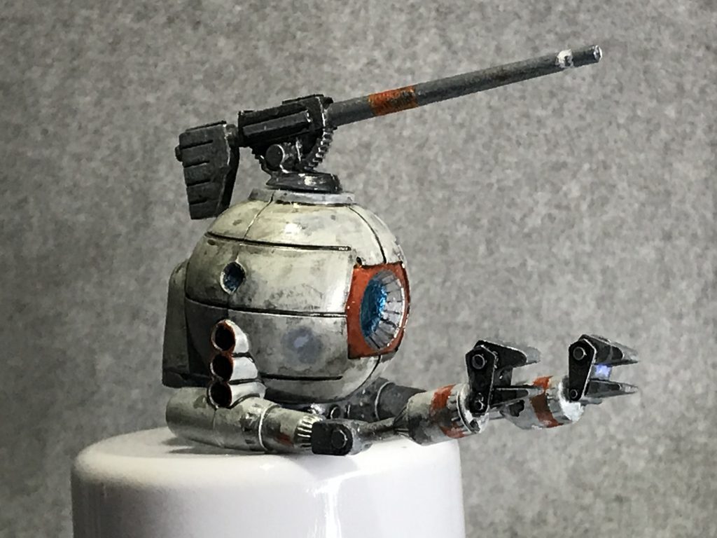 キャノンを少し加工して、汚しました。