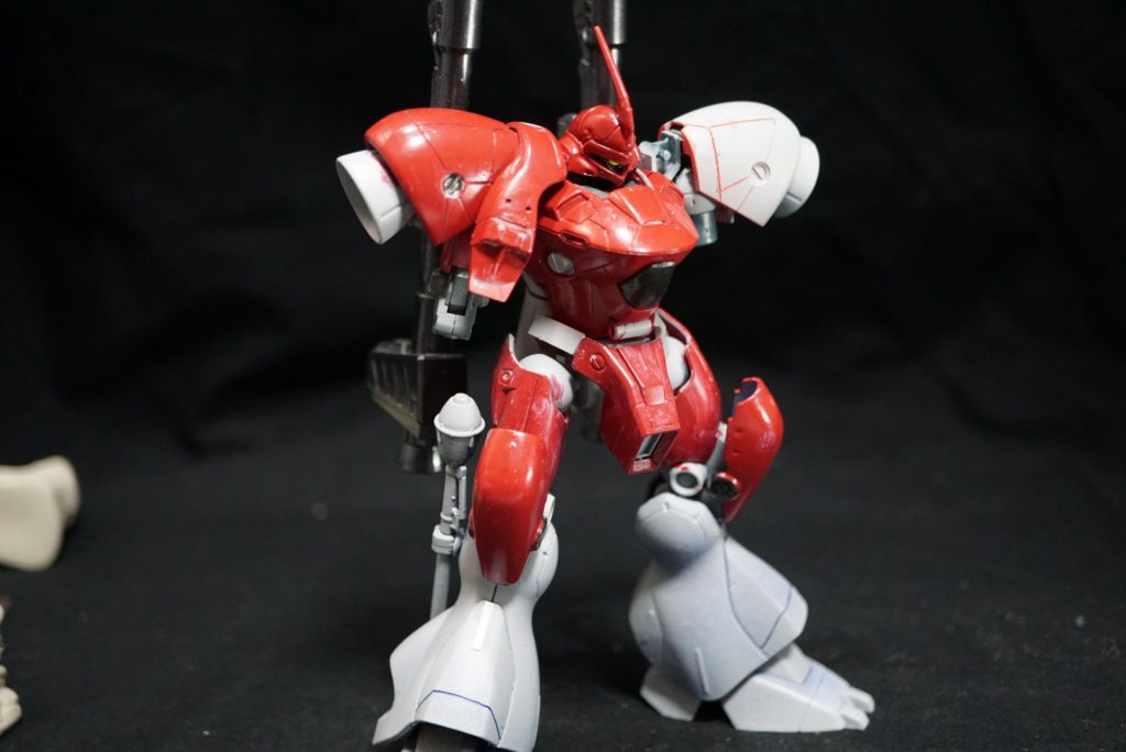 去年の末にスジボリの練習も兼ね、ガンダムブレイカーで作ったケンプファー×ガーベラテトラを作り始めたのですが飽きて寝かせてました今回GBSコンにあたり積んでたケンプファーアメイジングが使える事もありようやく進行しました、ガンスタさんに感謝