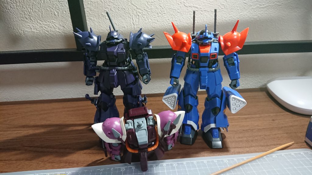 元はこれらのミキシングで考えてましたが、結局はイフリート改をそのまま使用となりました。