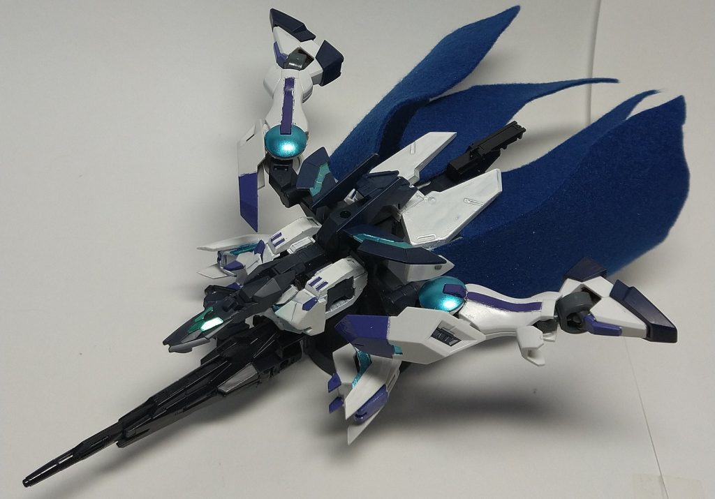 アルテミスアーマーNT-Dを制御するためのアーマー。コアガンダムは惑星のアーマーだったのでこちらは衛星の月の女神、アルテミスの名をつけました。それでは…コアチェンジ・・・ドッキング、ゴー!