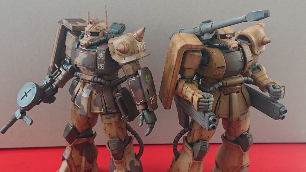 ザクハーフキャノンと記念撮影…⁉️