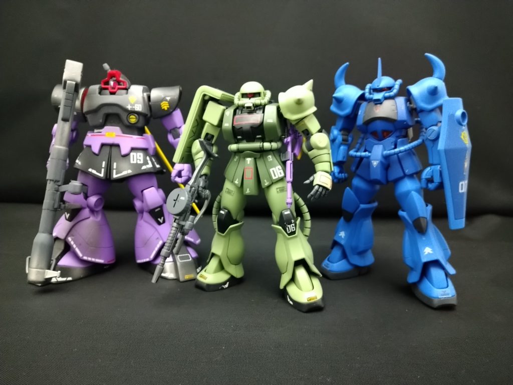 ザク、グフ、ドム