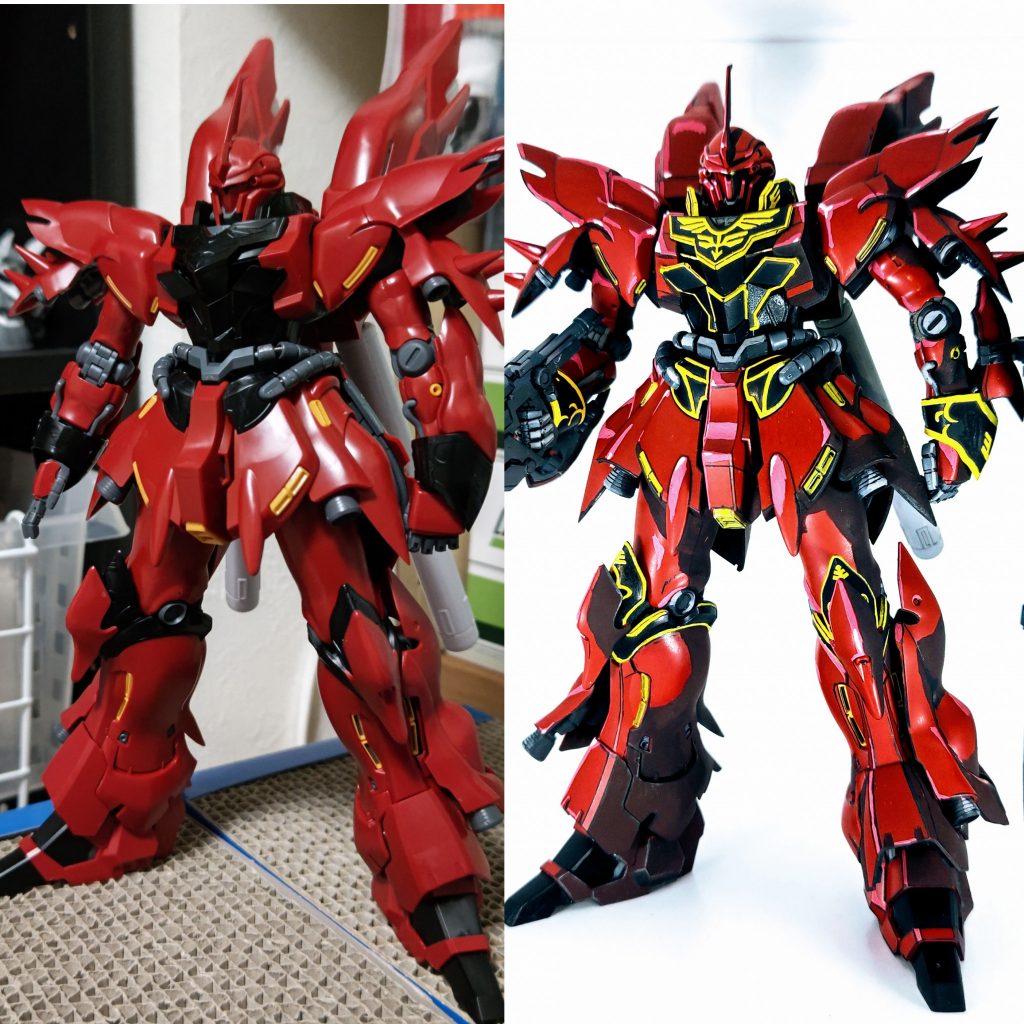 無塗装との比較。