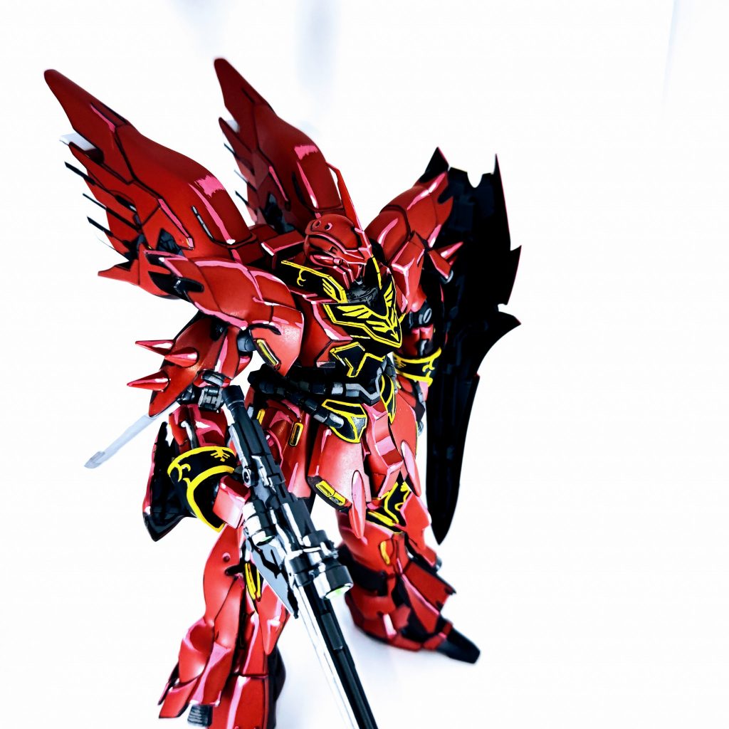 【イラスト風模型】1/100 MG シナンジュ–3枚目/制作者：tkt