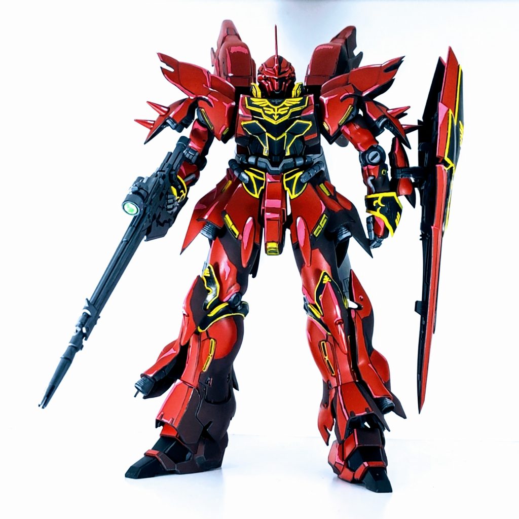 【イラスト風模型】1/100 MG シナンジュ–4枚目/制作者：tkt