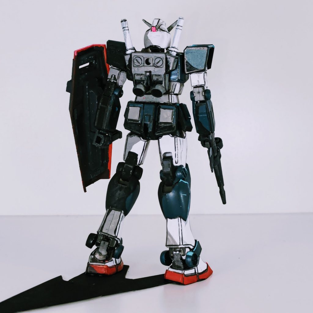 【イラスト風模型】1/144 EG ガンダムプロトタイプカラー–5枚目/制作者：tkt