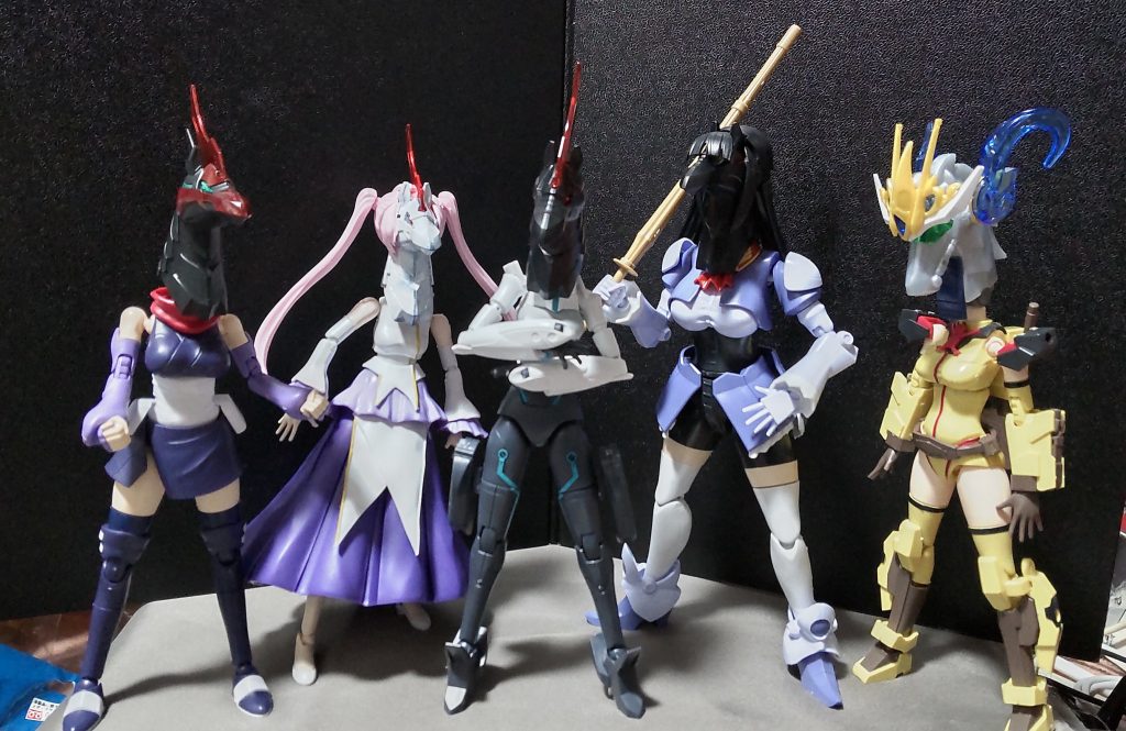 これで5人揃ったので、レースが可能になりました（レース条件は最低5頭必要）次はこの5人を使ったレース風景を作っていこうかと思います。……一応GBSコンの条件は満たしてるから参加作品にしておこうかな。