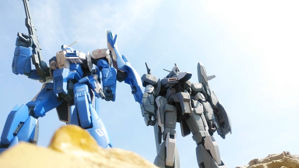 地上に降下後、砂漠地帯から人目線で。