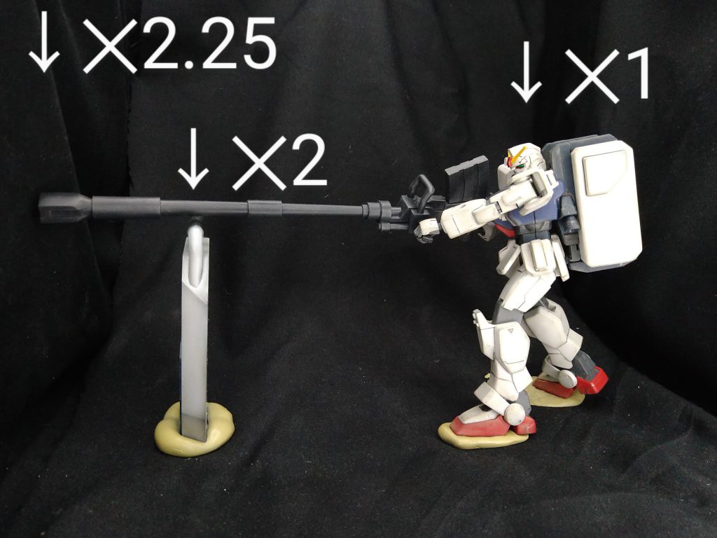 私は輝き撃ちのシールドはキャノンの下だと思っています!今回の再現でキャノンをパースで奥行きがあるように作っていますが2倍のシールドが置いてある位置はキャノンのちょうど2倍の位置なのです!!と言うことは奥行きのことを考えれば輝き撃ちはキャノンの下で成立するのです!!!