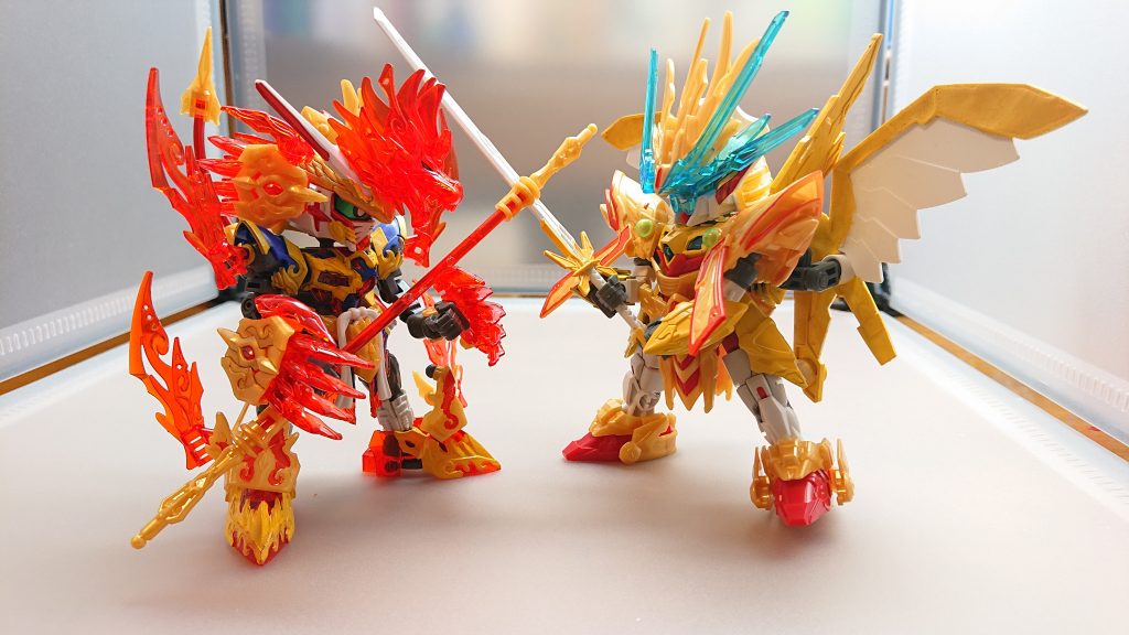 悟空の如意棒とシャガの太刀によるつばぜり合い