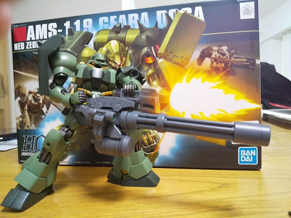 HGBCのジャイアントガトリング。推奨MSだけあってよく似合います。