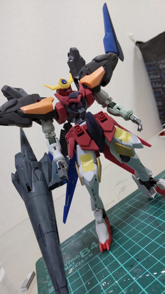 途中写真。主にオーガジンクスとルプス、ハイドラの3体をミキシング。