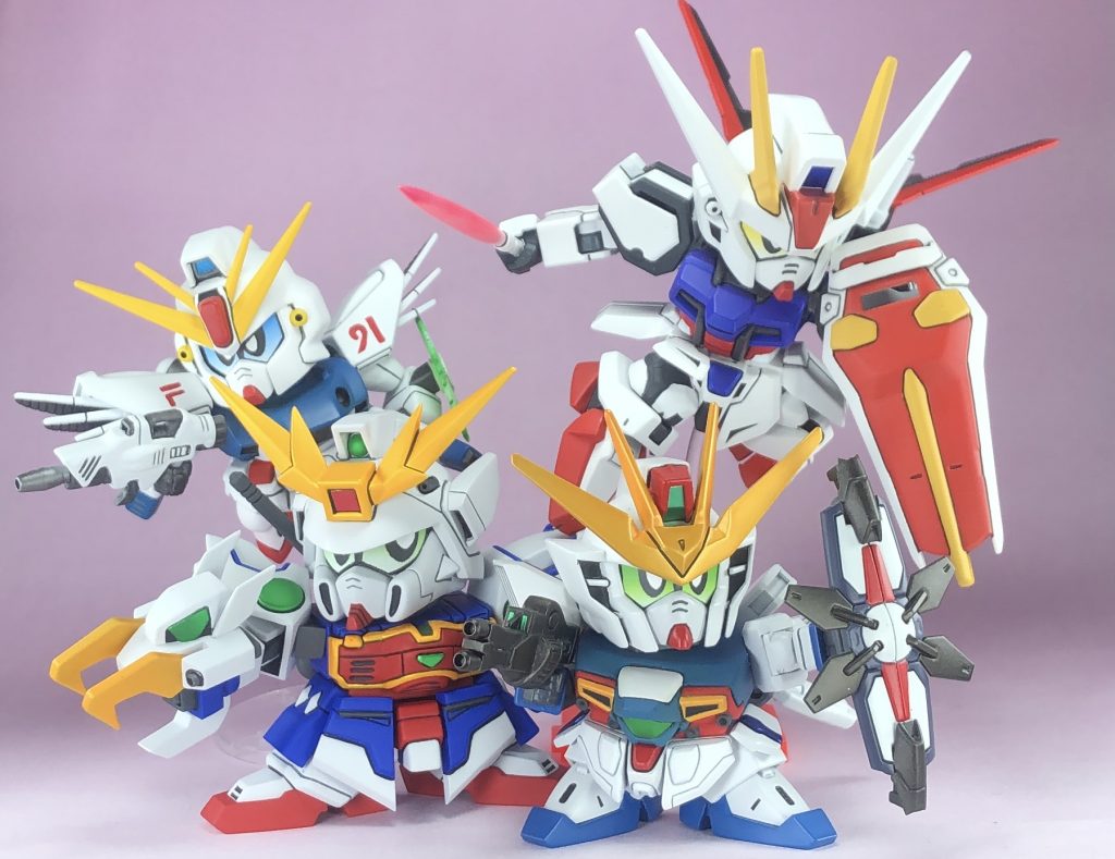 うちのオリジナル部隊^_^キットが出た時代がバラバラなので頭身や大きさもバラバラ笑