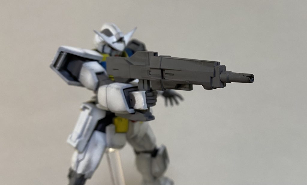 ドッズライフルはエフェクトがいつもより太めだったので「最大出力で撃ちまくったのでは?」と思いバレルにダメージ追加しました。