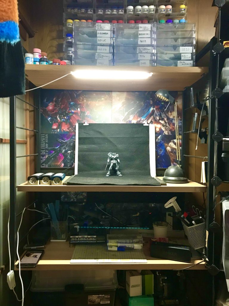 そして今回、ちょっと撮影環境をいつもと変えてやってみました！本当はちゃんとした撮影ブースとか欲しいんですが、ちょっとお金使っちゃったのでここは我慢😅