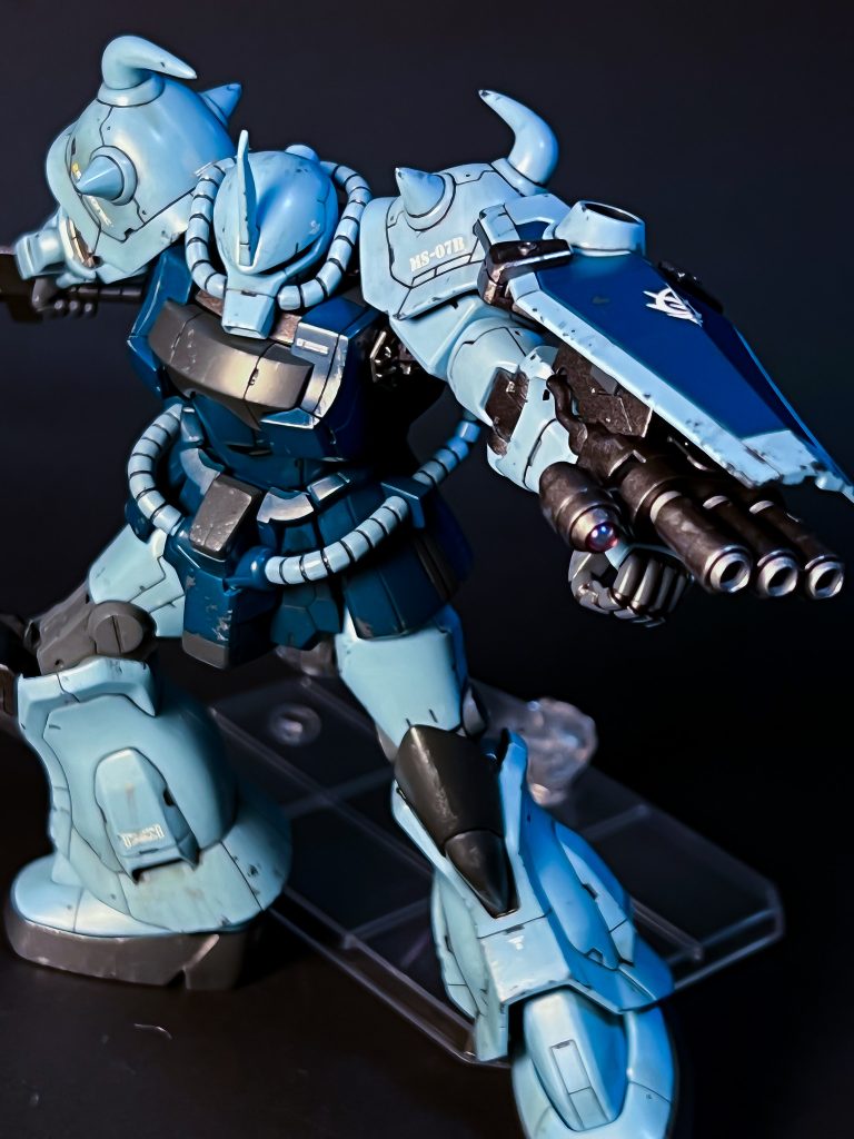 HGUC グフカスタムを筆塗り部分塗装–5枚目/制作者：@praZo001