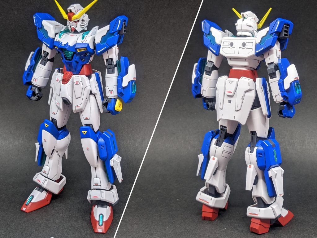 機体本体。大きな改造はせず、ヘリオスの余りや、ジャンクパーツでディテールアップ