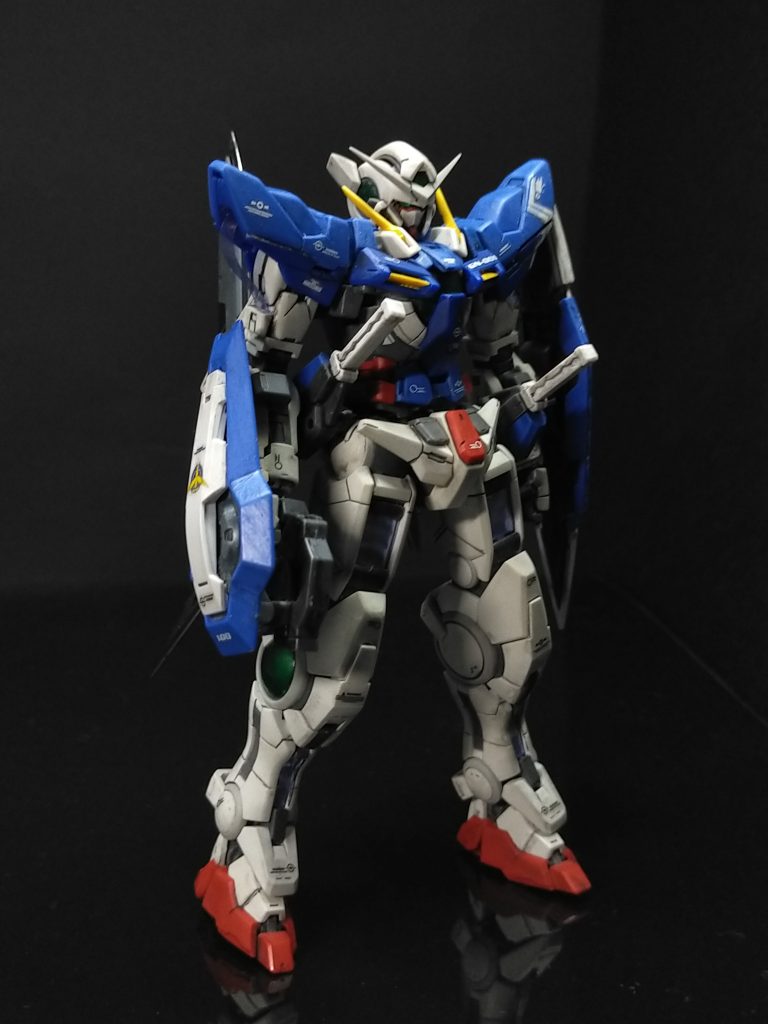 Mr.カラーGXで下処理。ウェザリングカラーマルチブラックで墨入れ。綿棒とメラニンスポンジで拭き取り。