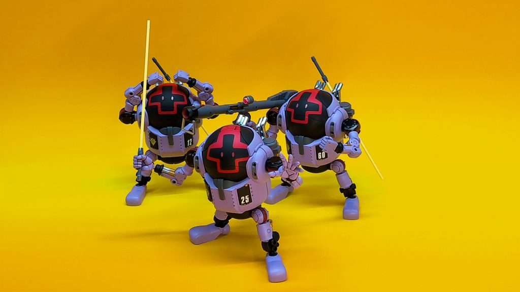 それぞれのポーズで撮影　ジェットストリームアタック!