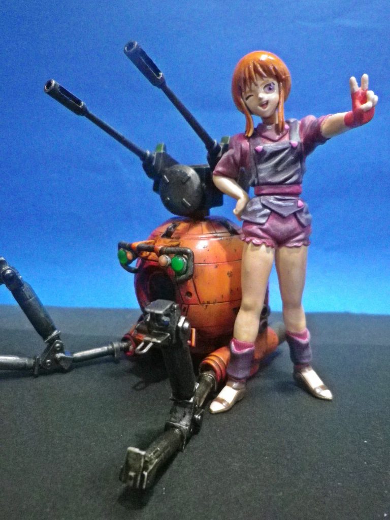 ポップ版完成画像です。劇場版 版機動戦士ガンダムの映画パンフの裏表紙にあったイラスト風?を狙いました(笑)