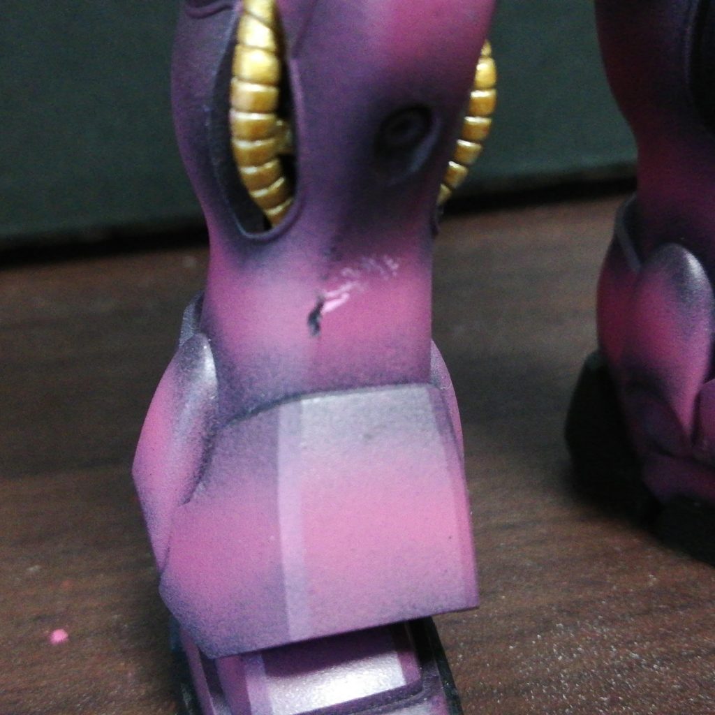 ここにも付いちゃった。