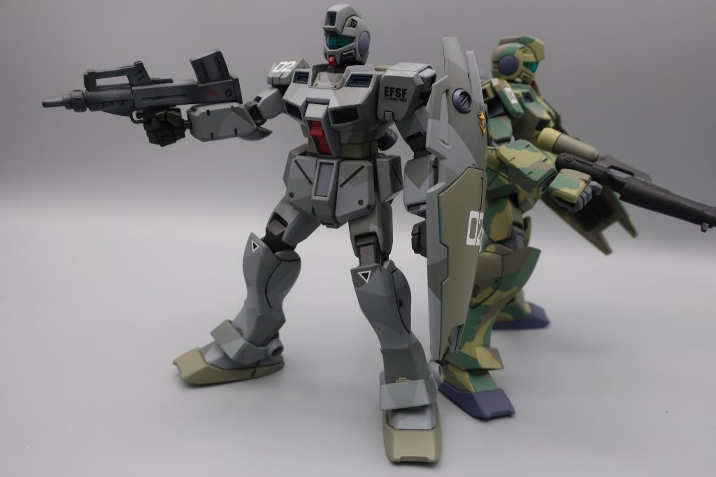 地上用は薄い色でのスプリッター迷彩で　強そうにしました