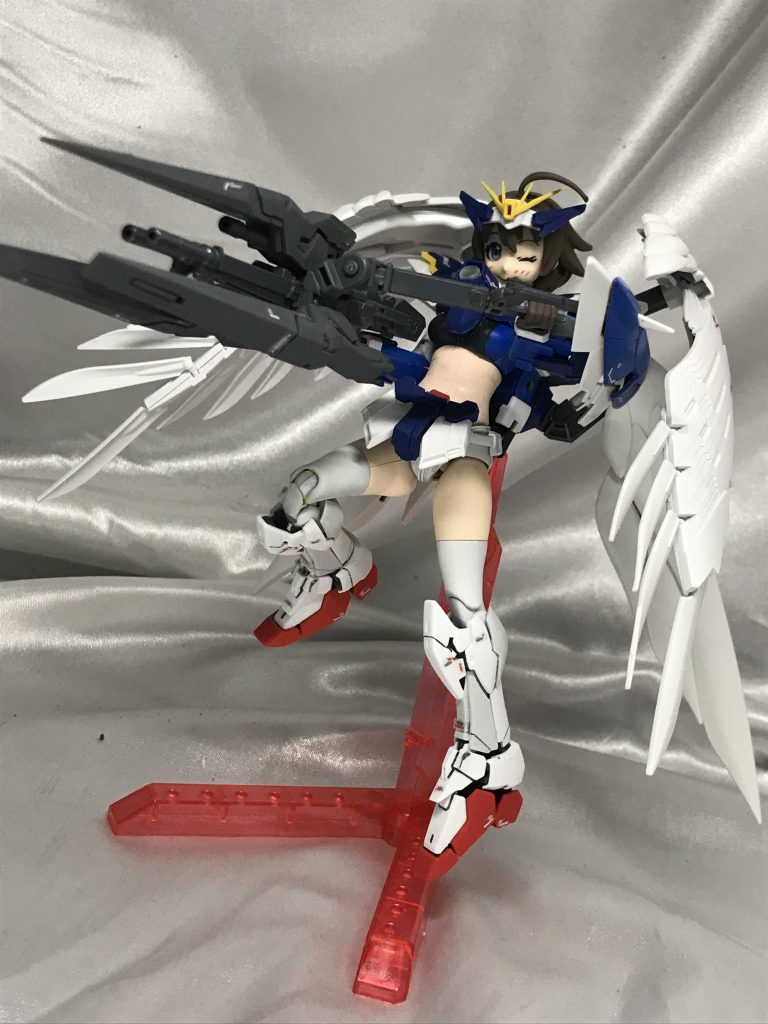 邪道かもしれませんがフォアグリップをつけました。細く長い印象から一気に大迫力になるドライツバークバスターはたまらんです（///▽///）