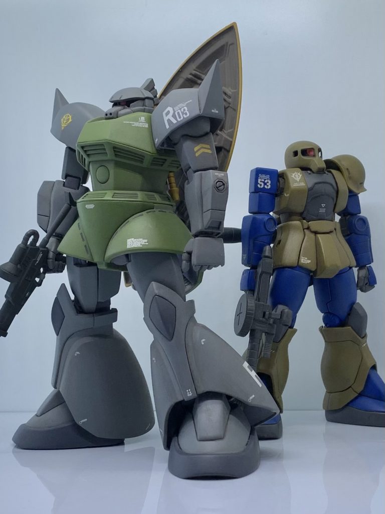 ア・バオア・クーで哨戒任務のこの2機の組合せがなんか好きで、念願叶った感があります。