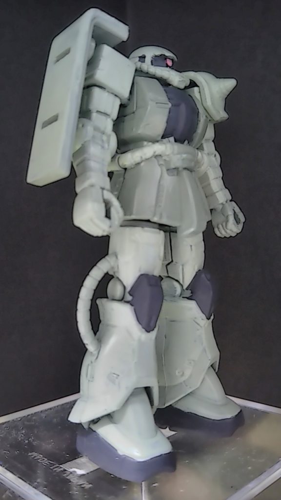 第１話冒頭のザクの登場シーン。全ての物語の始まり。