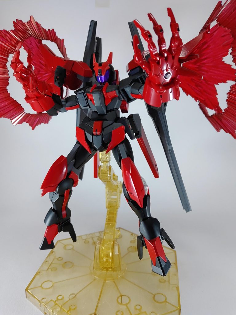 アルス頭がいい感じにニセモノ感を出してくれています顔部の紫は私に塗る技術がありませんので泣く泣くキットのシールを貼っています