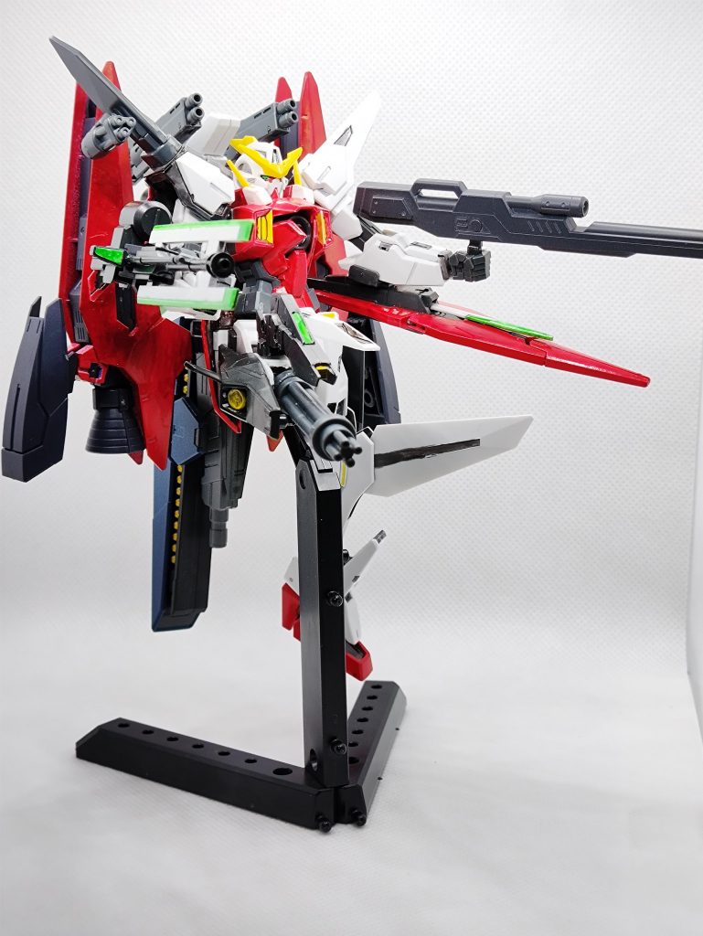 材料:ガンダムキュリオスティルティウムアームズチェンジリングライフルMSウイングパワードアームズパワーダーレジェンドガンダムアリオスガンダムGNHWイージーアームズ他ジャンクパーツ