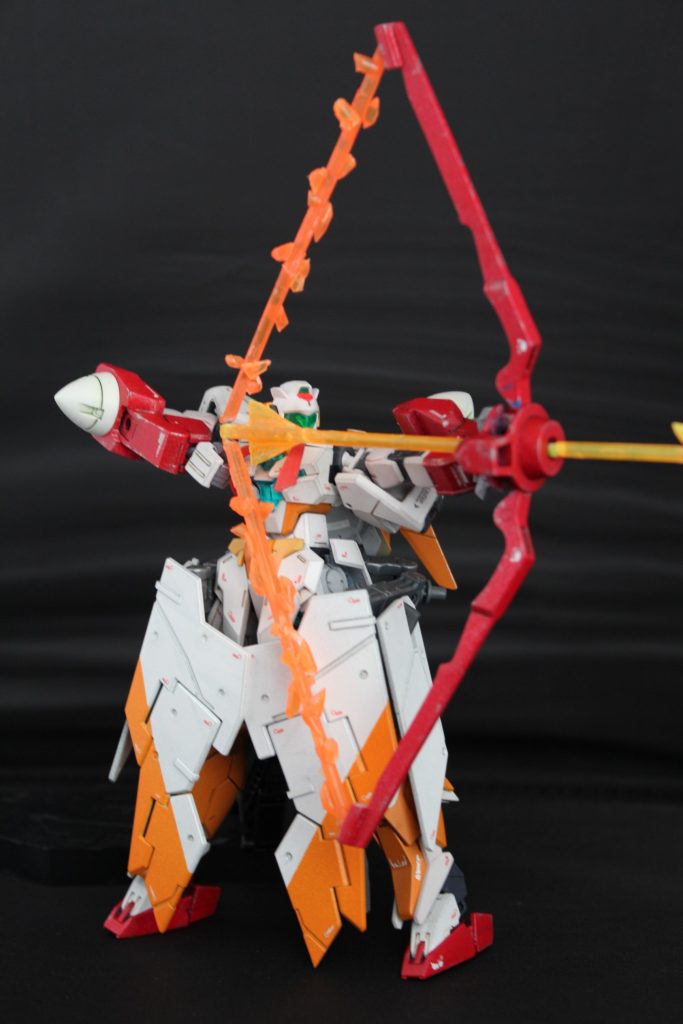 弓はライジングアローを延長矢と弦はクリアランナーを切り貼りしてそれっぽく