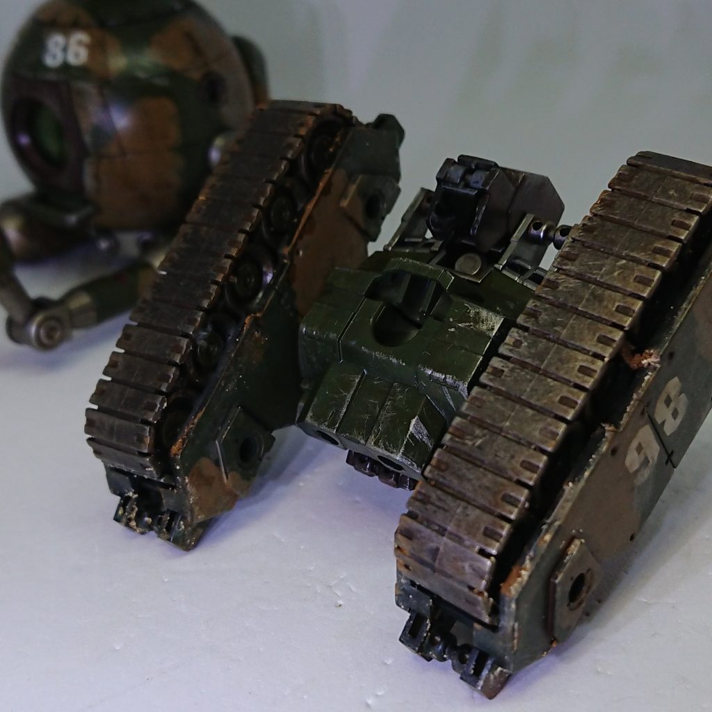 全塗装とか久々にやった。履帯の塗装がお気に入り。以上、失礼しました！皆さん良いお年を！