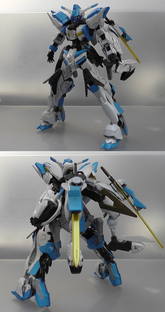 【改修箇所】頭部の形状変更・コックピット追加・胴体延長・背部にテンドグラディウス装備・背部にGNドライブを搭載・腕部に腕部砲装備・腰部に新規スラスター追加・新規武装・各部ディテールアップ・プラバンなどによる耐格闘装甲アップ・その他ジャンクパーツ追加　　　　　　　　　　　　　　　　　　　　　　　　　　　　　　　　　　　　　　　　　　　　　　　　　　　　　　　　　　　　【コックピット閉会ギミック】　　　　　　　　　　　　　　　　　　　　　　　　　　　　　　　　　　　　　　　　　　　　　　　　　　　　　　　