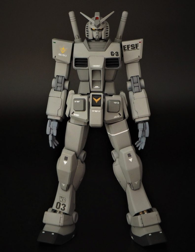 胸のG-3は付属のシールから。こどものころガン消しでこのG-3の存在を知って、胸にG-3とあるのがかっこよかったんですよね。ほかの兄弟は101と102の番号にしていますが、G-3だけはこれで行きたかった。