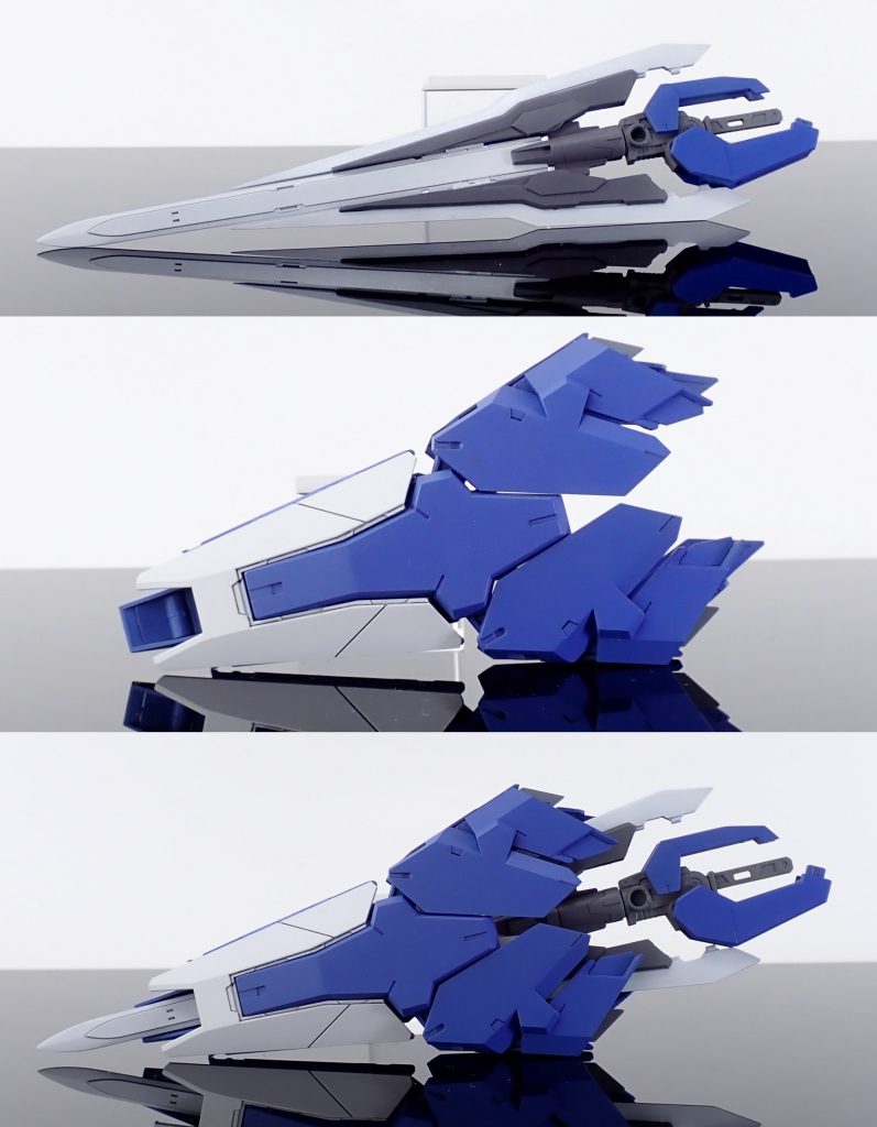 T-LINKセイバーは設定通りストライクシールドに収納できるようにしました。