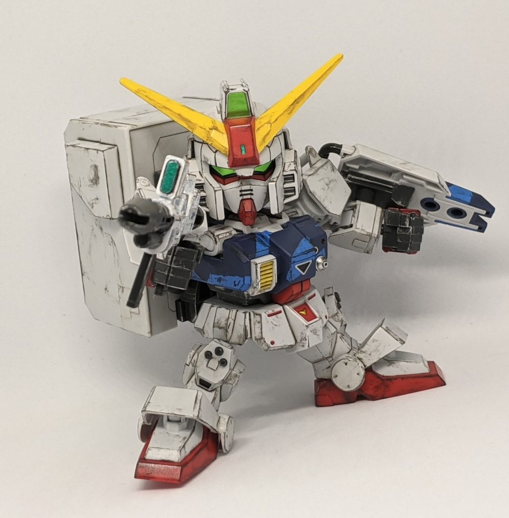 コンテナ装備時もそれなりに安定して立たせられます