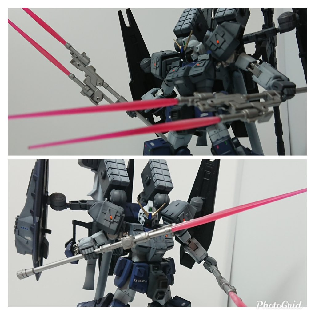 ツインビームスピア格闘兵装。局地戦が想定させる場合は2振り装備させる。