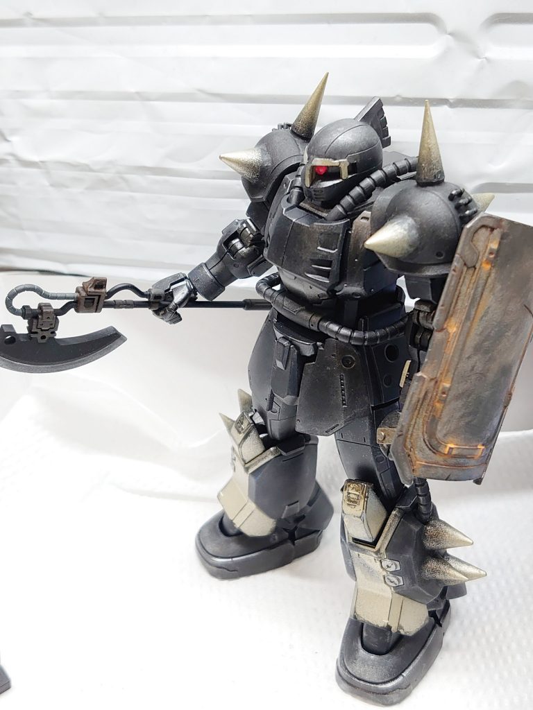 制作途中の斧と盾バージョン❗