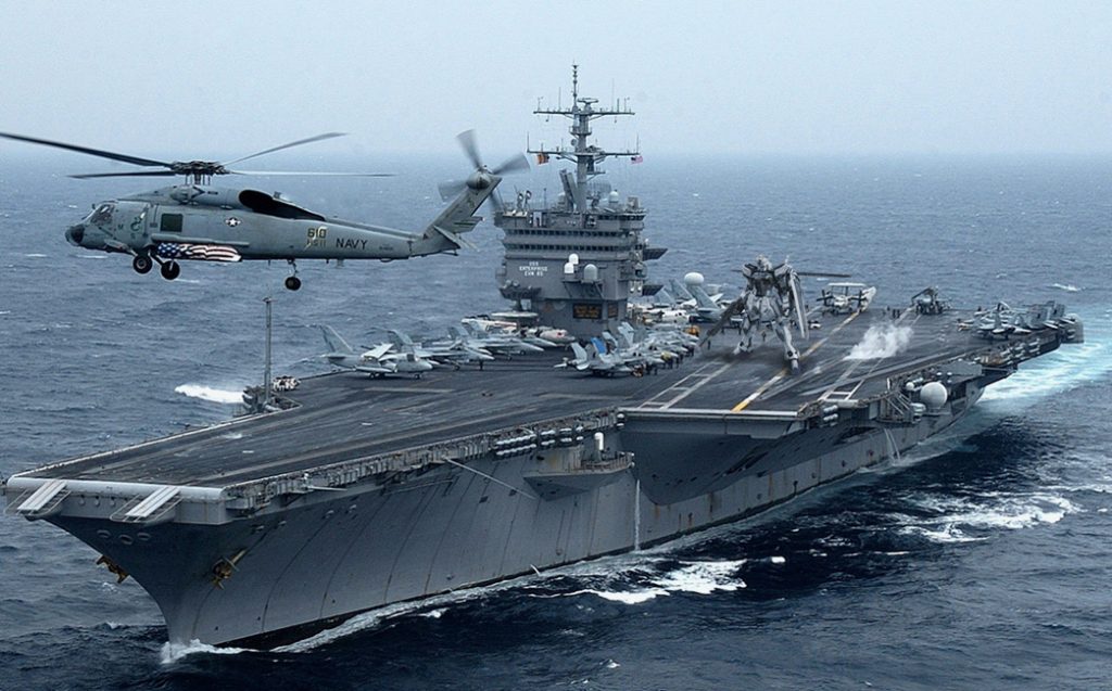 実際の空母とスケールをあわせました。