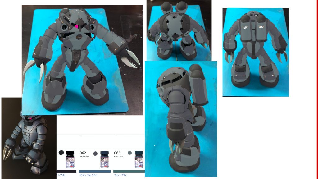 オリジナルカラーで塗装するときは、PCで塗り絵をして配色を考えます。（頭の中だけではイメージできないので笑）