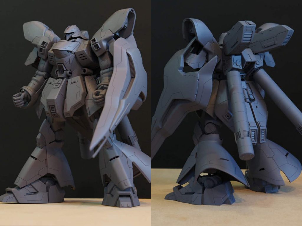 サフ組。いくつかパーツを付けていませんが、ガンプラを作る上での楽しみです。