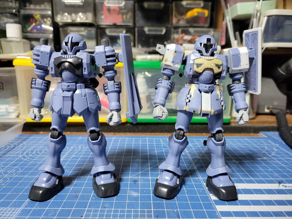 塗装前のフロントビュー。