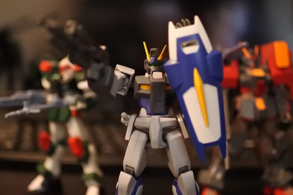 肩アーマーにのみHGUCジムを使っています。(平手は連邦・連合系が不足していたので暫定的にHGザクウォーリアのものです)