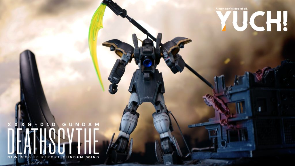 ジオラマでオープニングを再現！HGAC 1/144ガンダムデスサイズ–2枚目/制作者：眠れない男ユチ