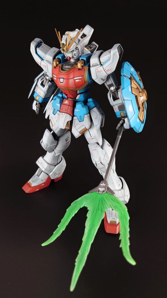 ドラゴンハング、シールド、ビームトライデントを装備。かなり干渉するので動きがだいぶ制限されます。