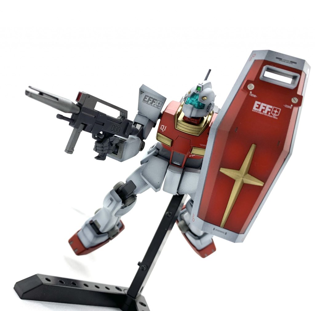 Zガンダムで登場した際をイメージしてキットのままの武装の1号機